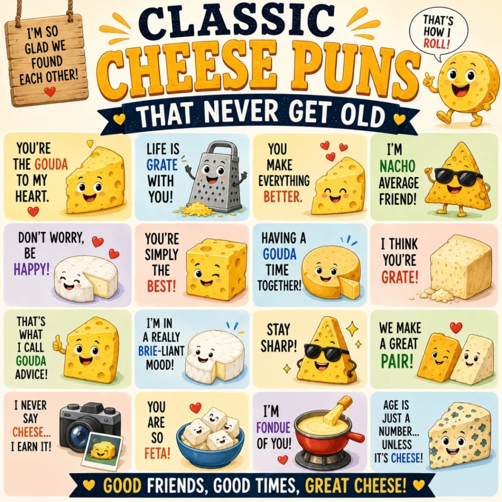 Classic Cheese Puns That Never Get Old