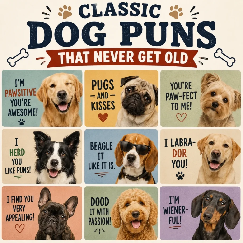 Classic Dog Puns That Never Get Old 1200+1200