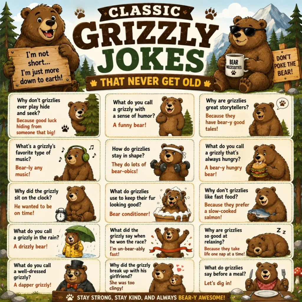 🐻 Classic Grizzly Jokes That Never Get Old