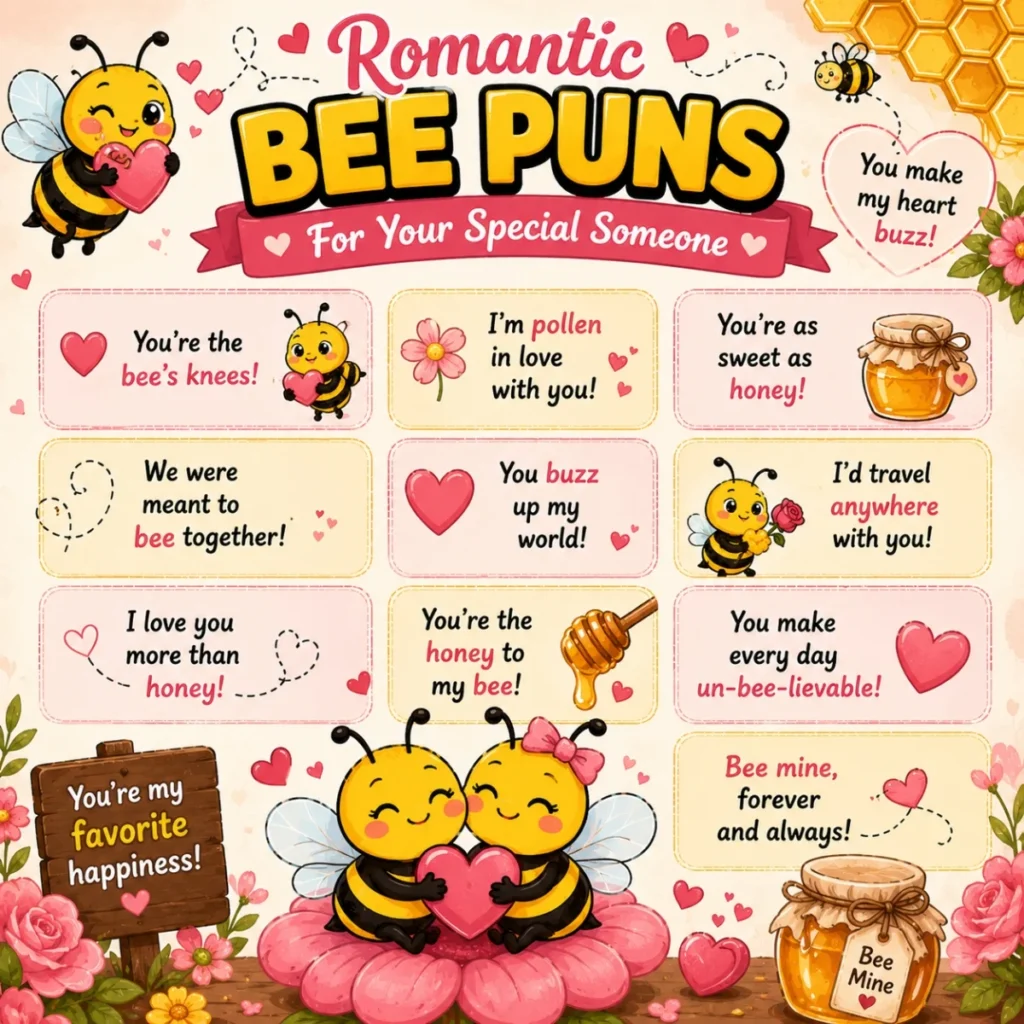 💕 Romantic Bee Puns For Your Special Someone