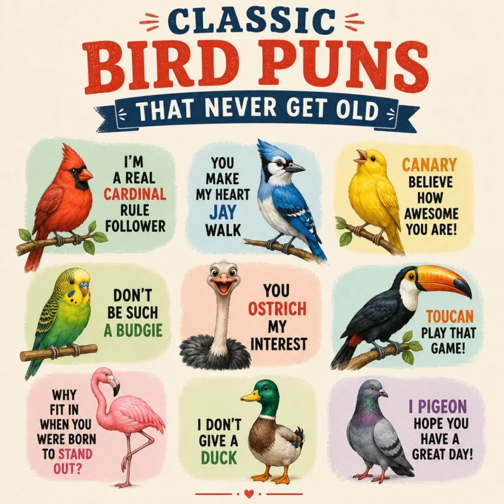 🦜 Classic Bird Puns That Never Get Old