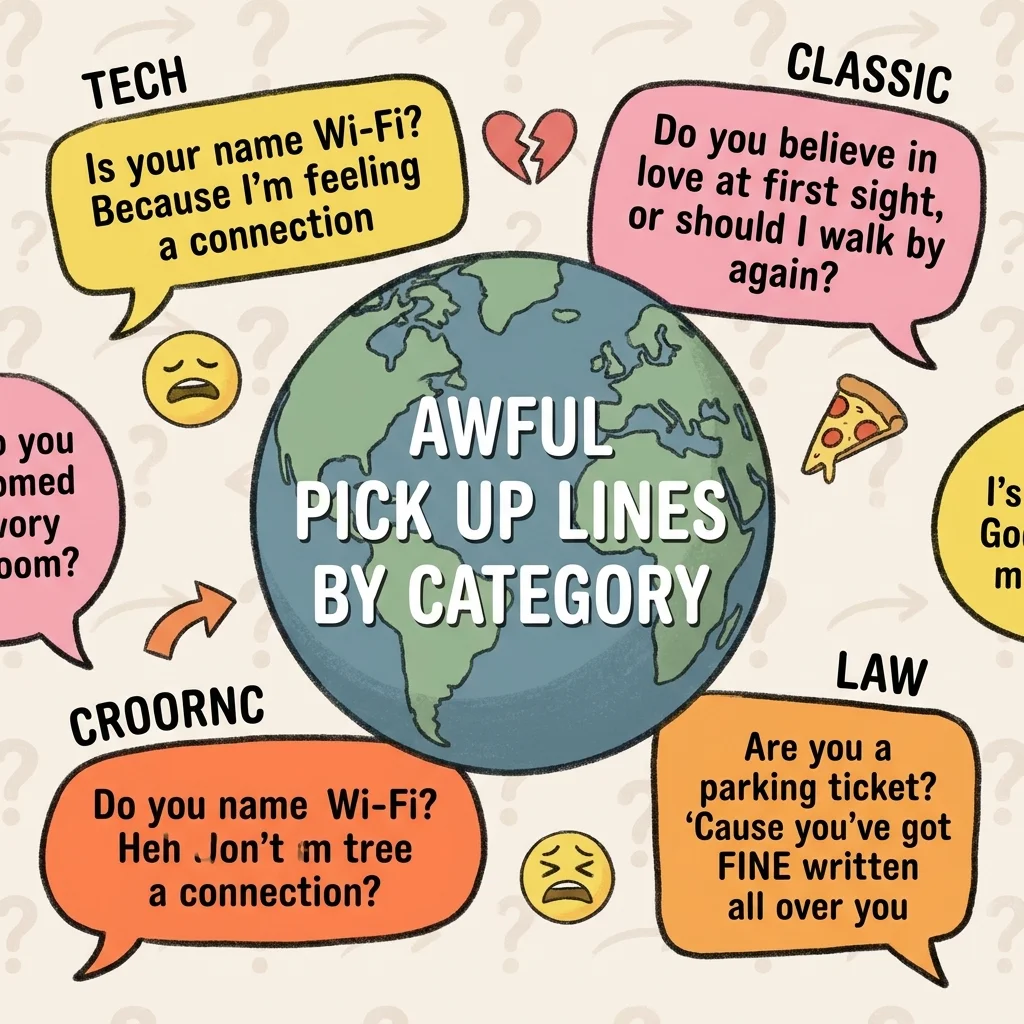 ๐ Awful Pick Up Lines by Category