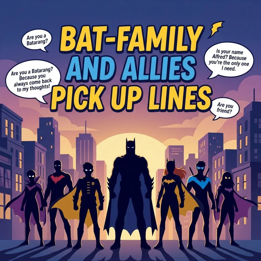 🦸♂️ Bat-Family and Allies Pick Up Lines