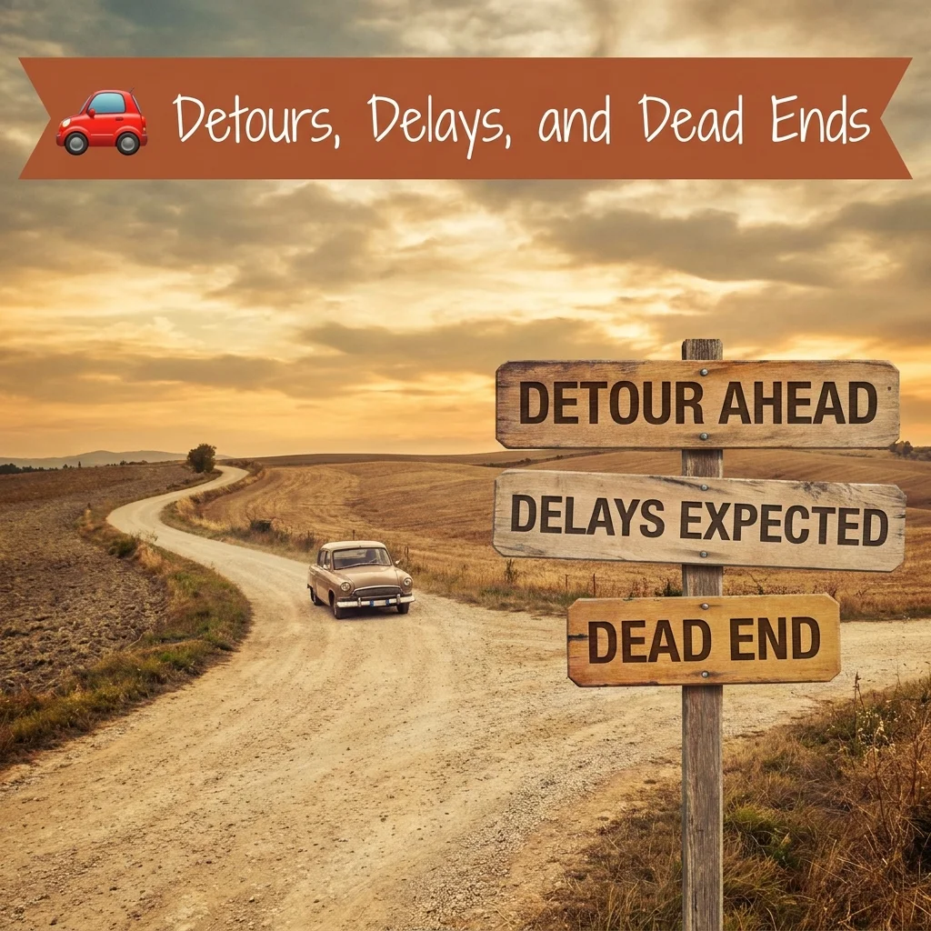 🚗 Detours, Delays, and Dead Ends