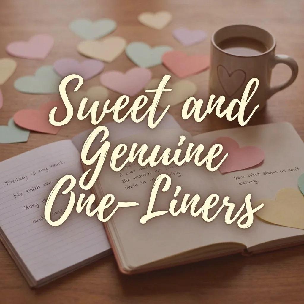 😊 Sweet and Genuine One-Liners