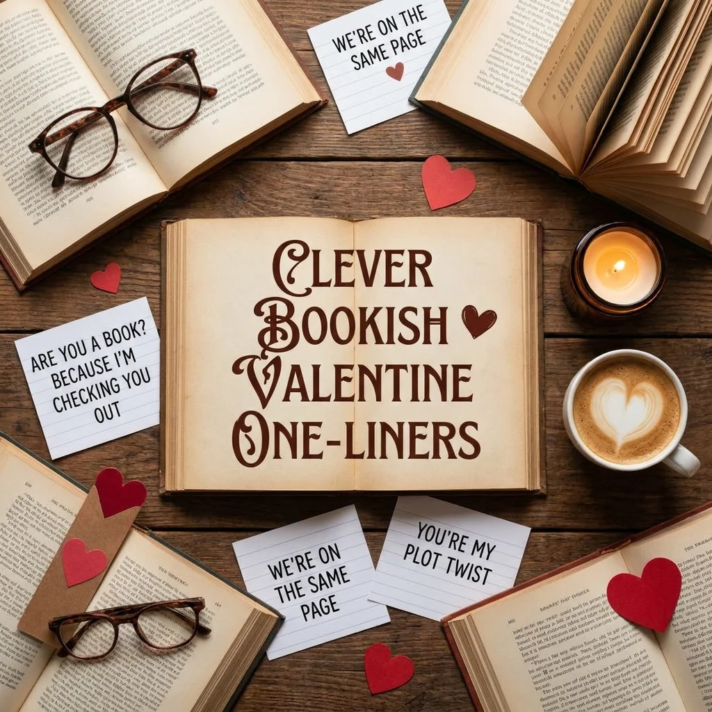 📖 Clever Bookish Valentine One-Liners