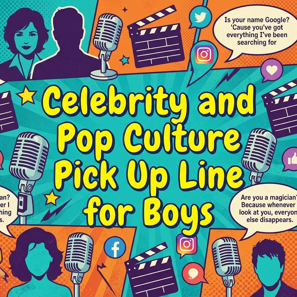 🌟 Celebrity and Pop Culture Pick Up Line for Boys