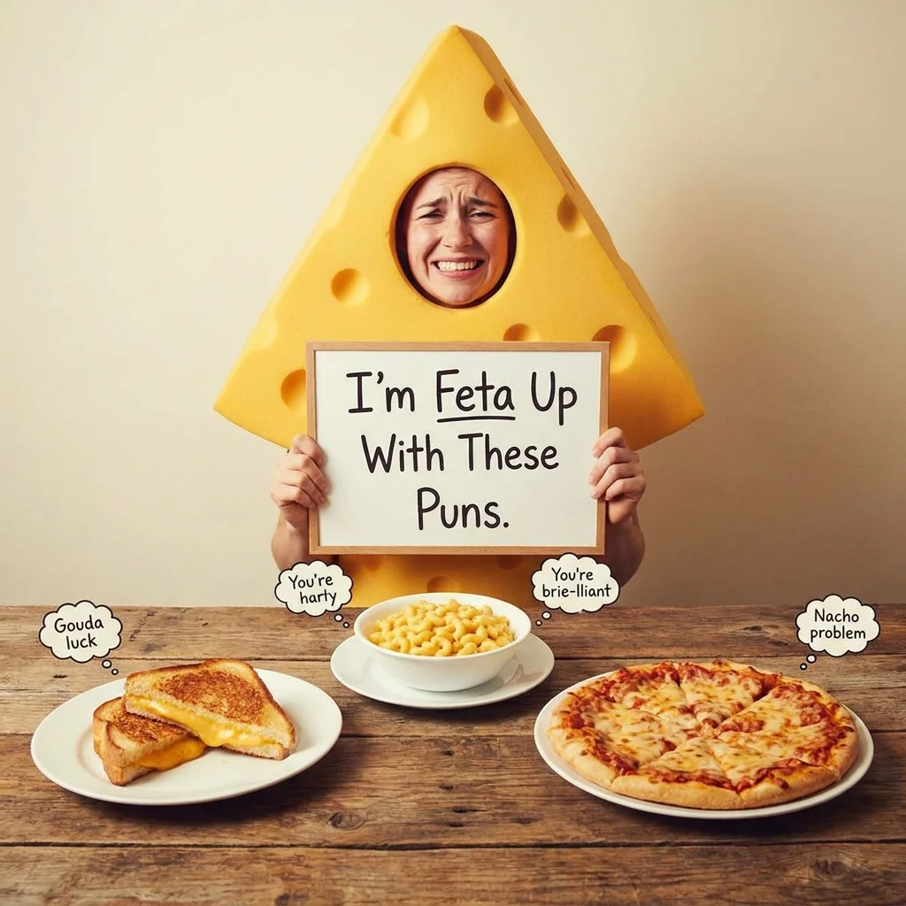 ๐ง Cheesy Food Puns That Are Painfully Awkward