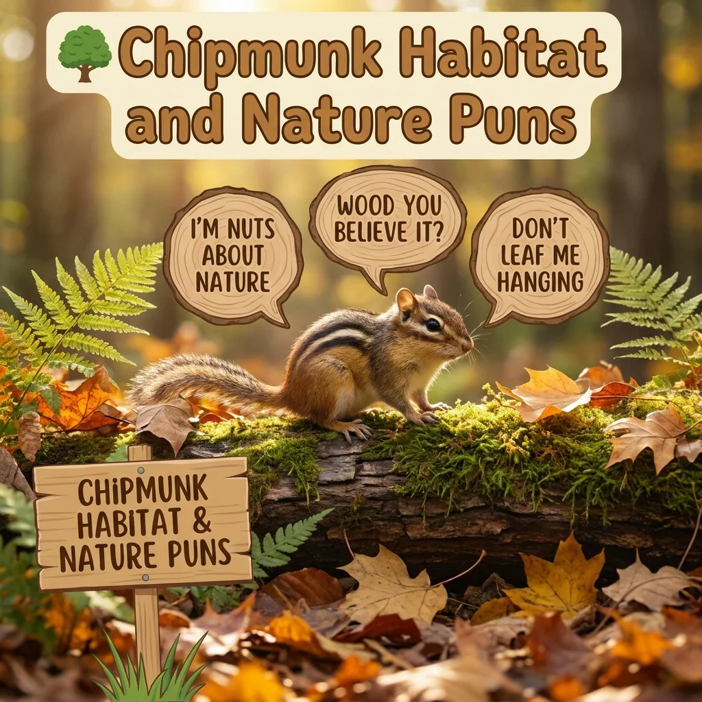 🌳 Chipmunk Habitat and Nature Puns