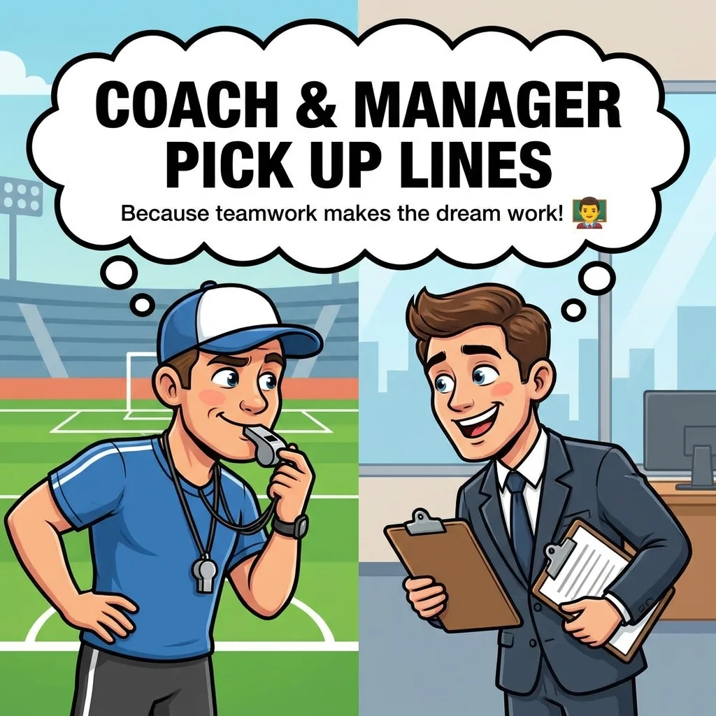 π¨βπ« Coach and Manager Pick Up Lines