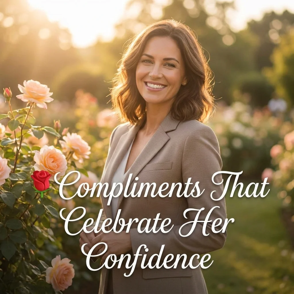 🌹 Compliments That Celebrate Her Confidence