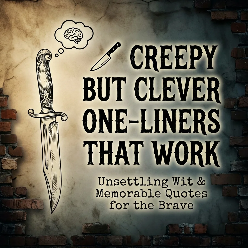 πͺ Creepy but Clever One-Liners That Work
