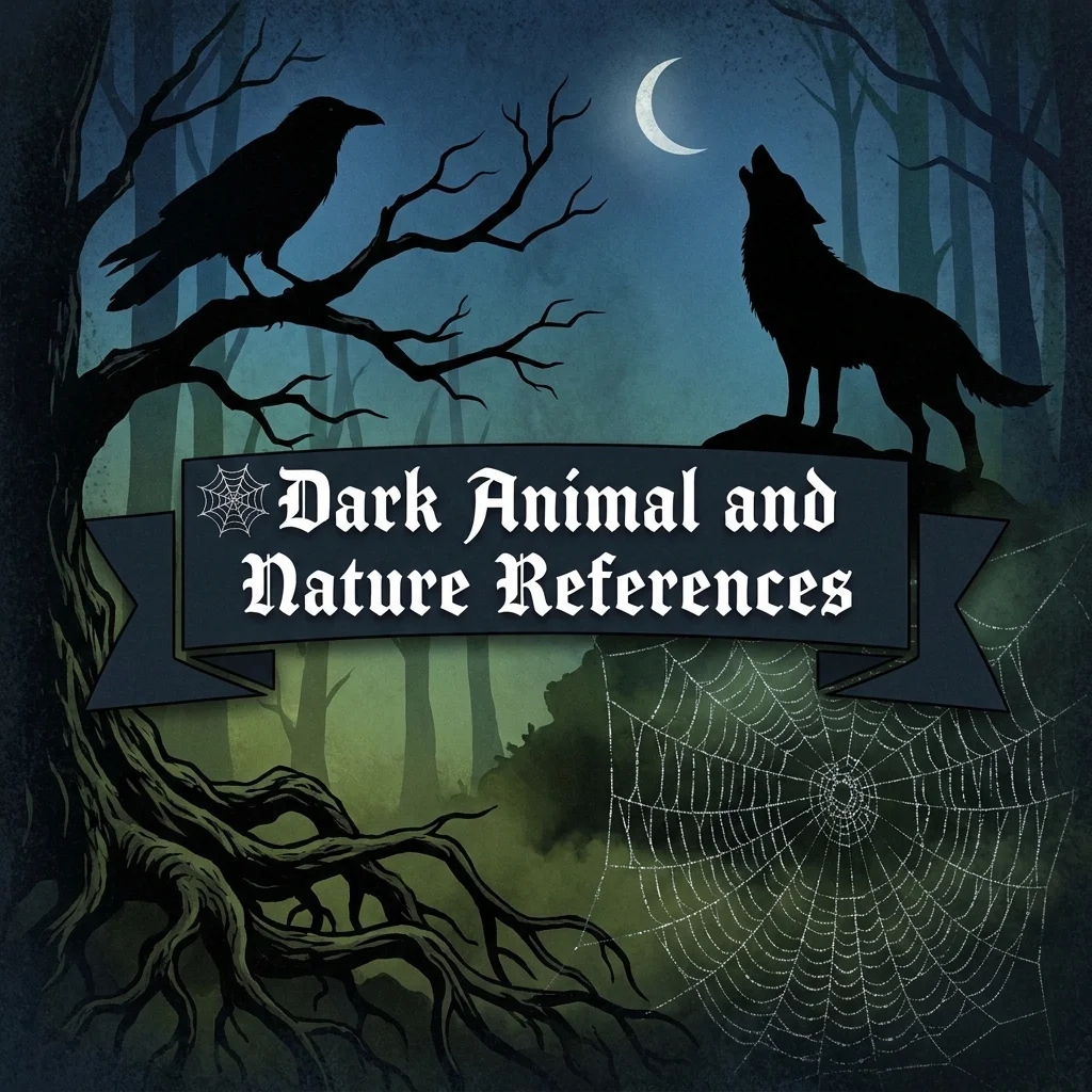 🕸️ Dark Animal and Nature References