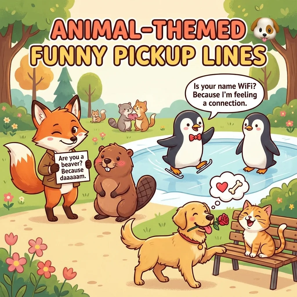 🐶 Animal-Themed Funny Pickup Lines