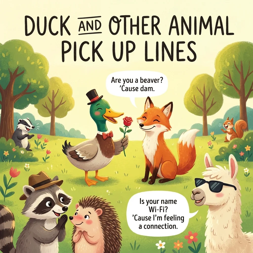 🦢 Duck and Other Animal Pick Up Lines