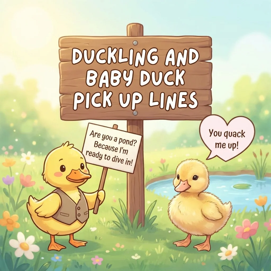 🐥 Duckling and Baby Duck Pick Up Lines