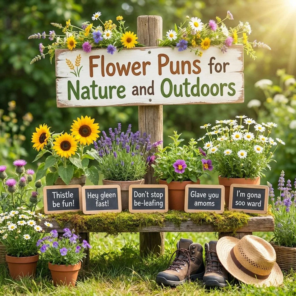 🌾 Flower Puns for Nature and Outdoors