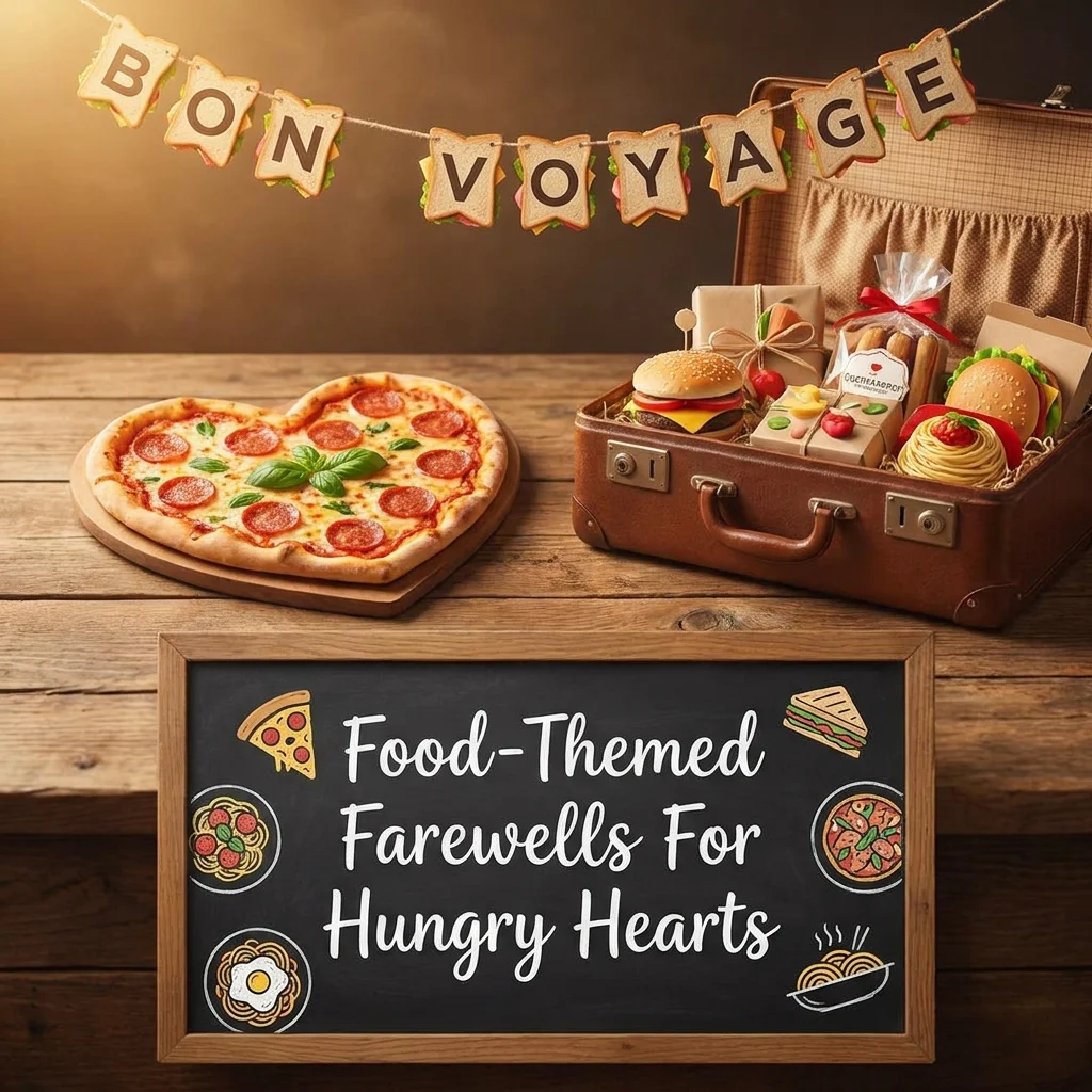 🍕 Food-Themed Farewells For Hungry Hearts