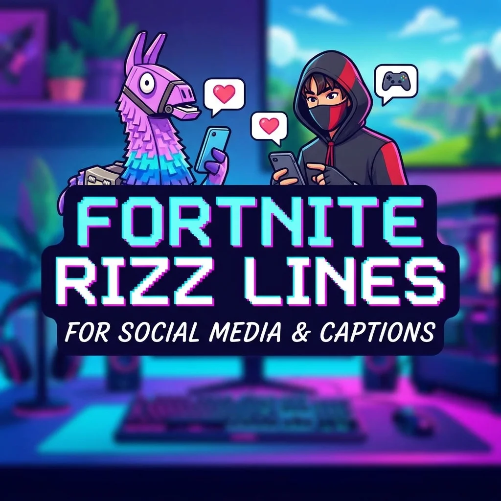 ๐ธ Fortnite Rizz Lines for Social Media and Captions