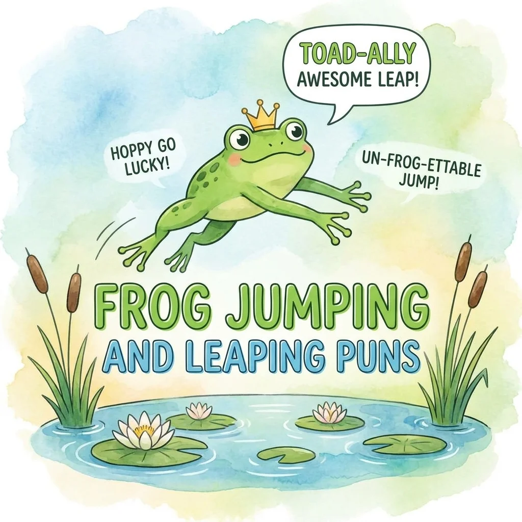 ๐ธ Frog Jumping and Leaping Puns