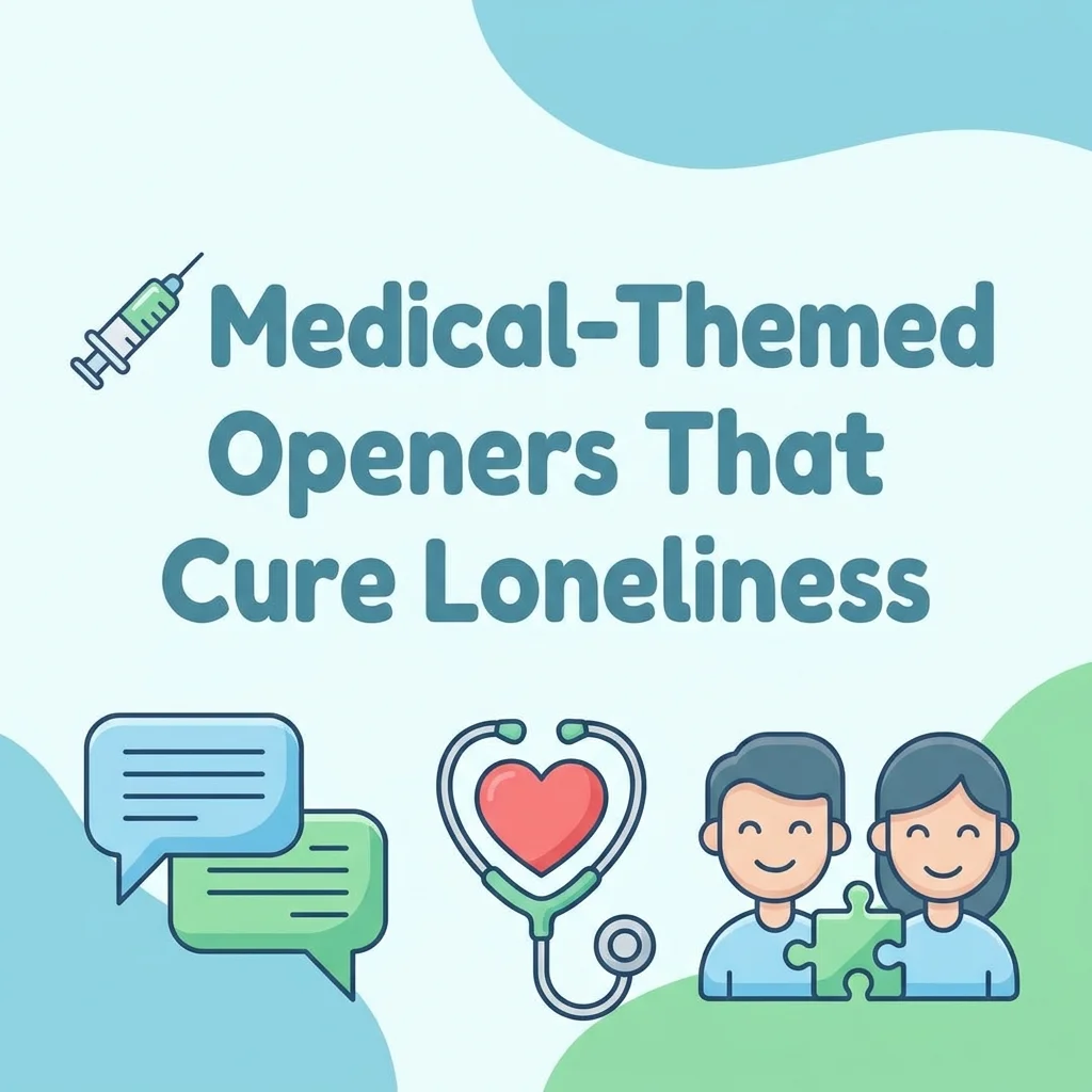 💉 Medical-Themed Openers That Cure Loneliness