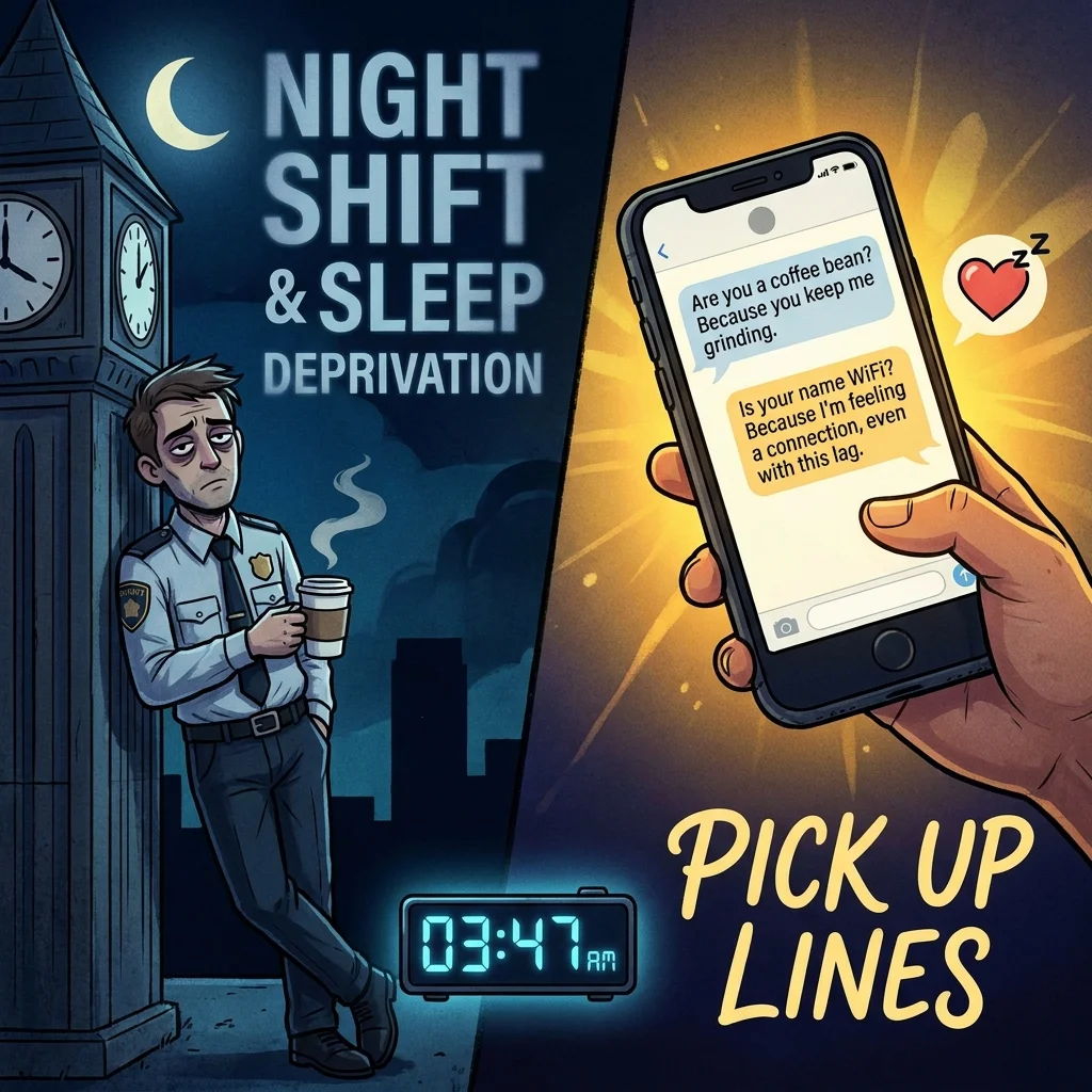 💤 Night Shift and Sleep Deprivation Pick Up Lines