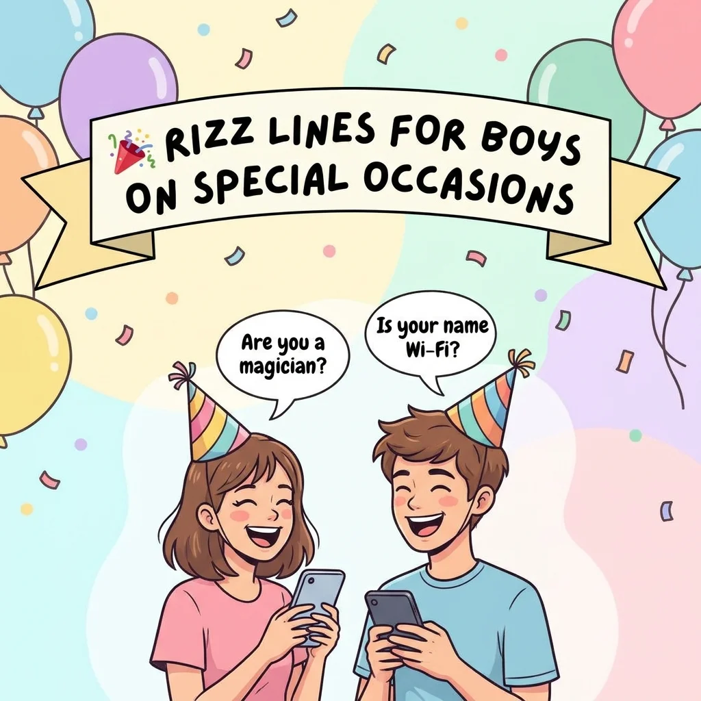 🎉 Rizz Lines For Boys On Special Occasions