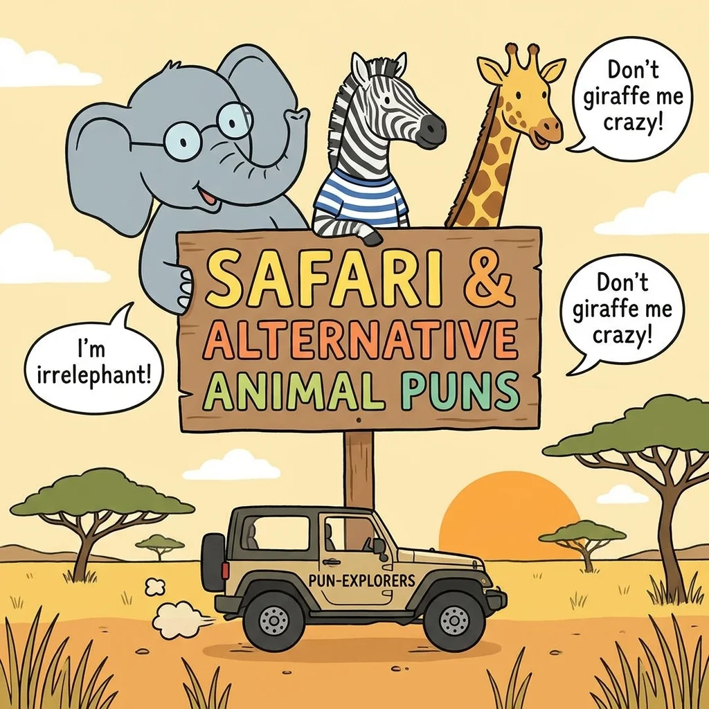 π Safari and alternative Animal Puns