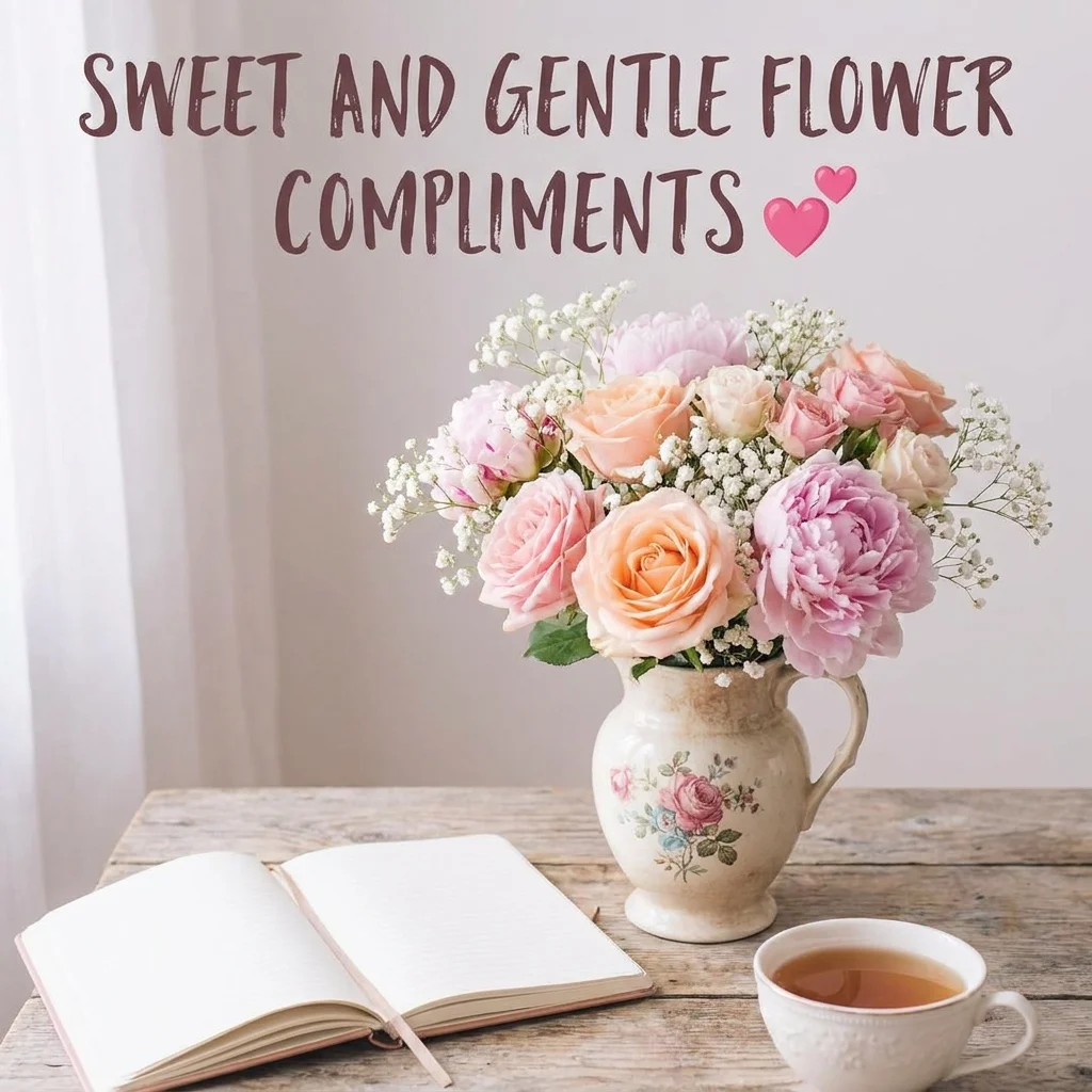 💕 Sweet and Gentle Flower Compliments