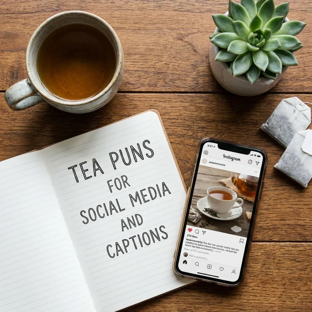 πΈ Tea Puns for Social Media and Captions