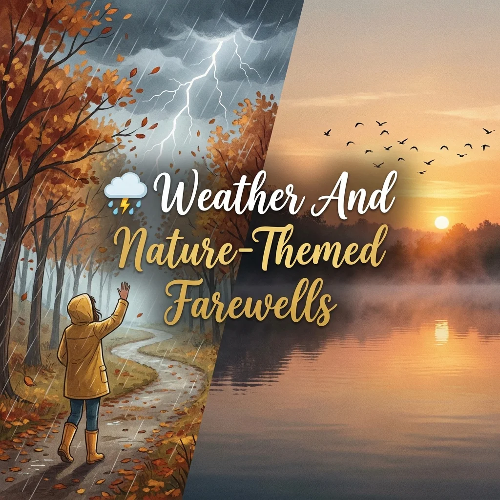 🌧️ Weather And Nature-Themed Farewells