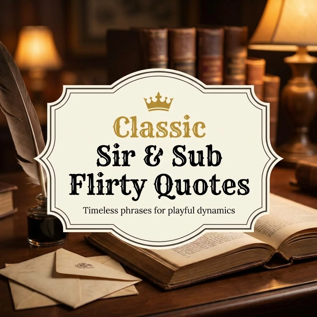 👑 Classic Sir & Sub Flirty Quotes
