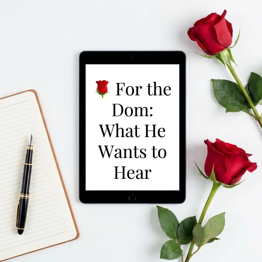 🌹 For the Dom: What He Wants to Hear