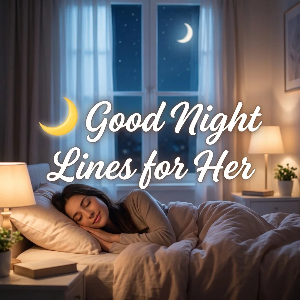 🌙 Good Night Lines for Her