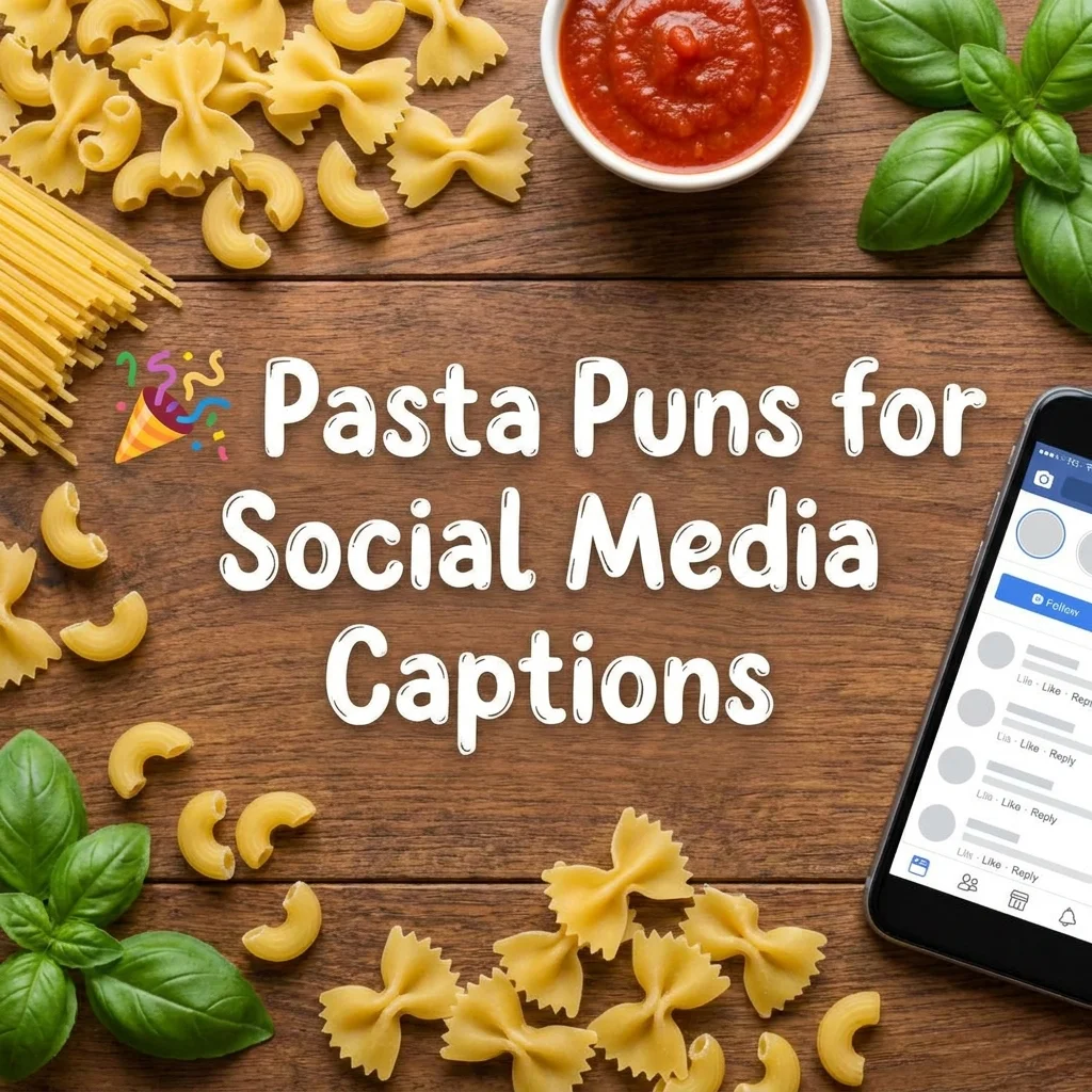 ๐ Pasta Puns for Social Media Captions