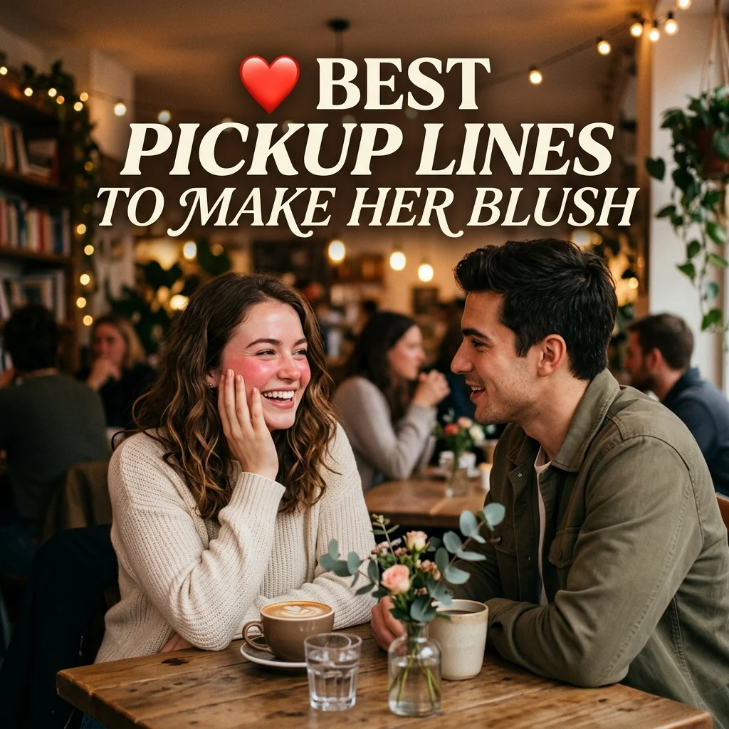 ❤️ Best Pickup Lines to Make Her Blush