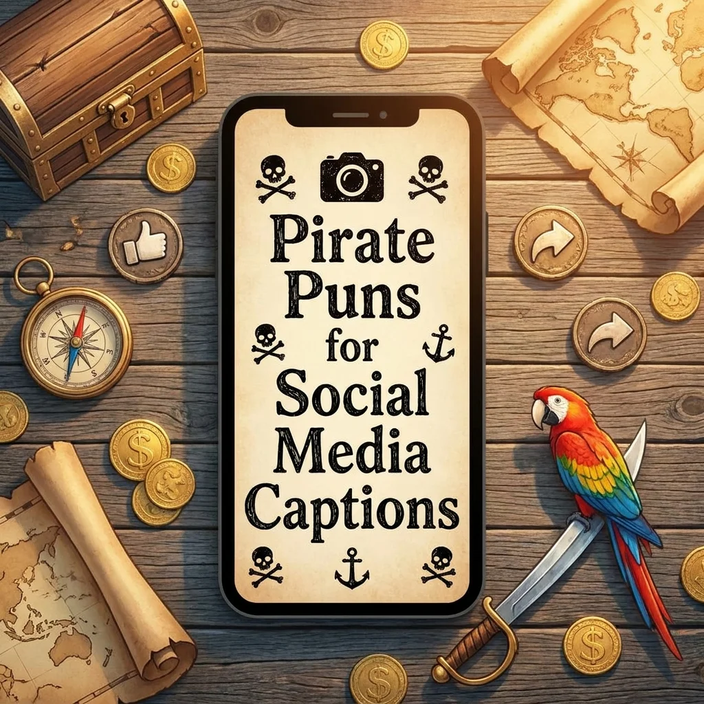 ๐ธ Pirate Puns for Social Media Captions