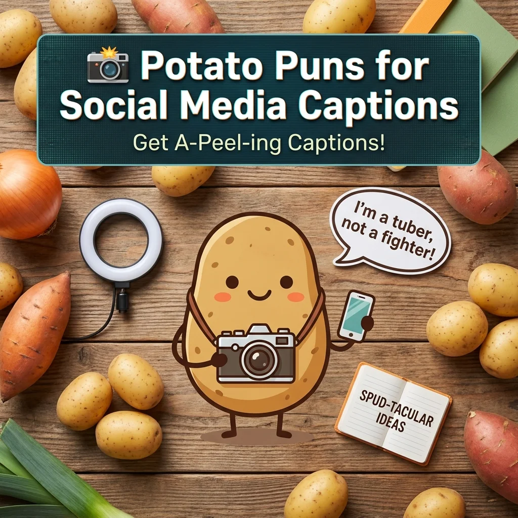 ๐ธ Potato Puns for Social Media Captions