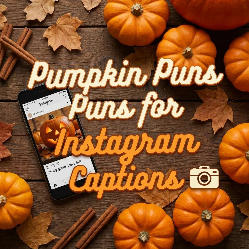Pumpkin Puns for Instagram Captions 📸