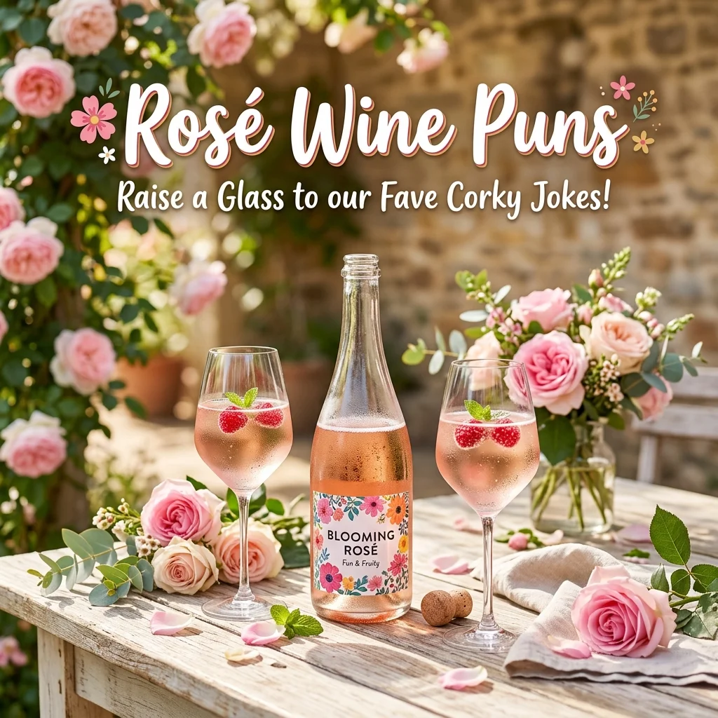 🌸 Rosé Wine Puns