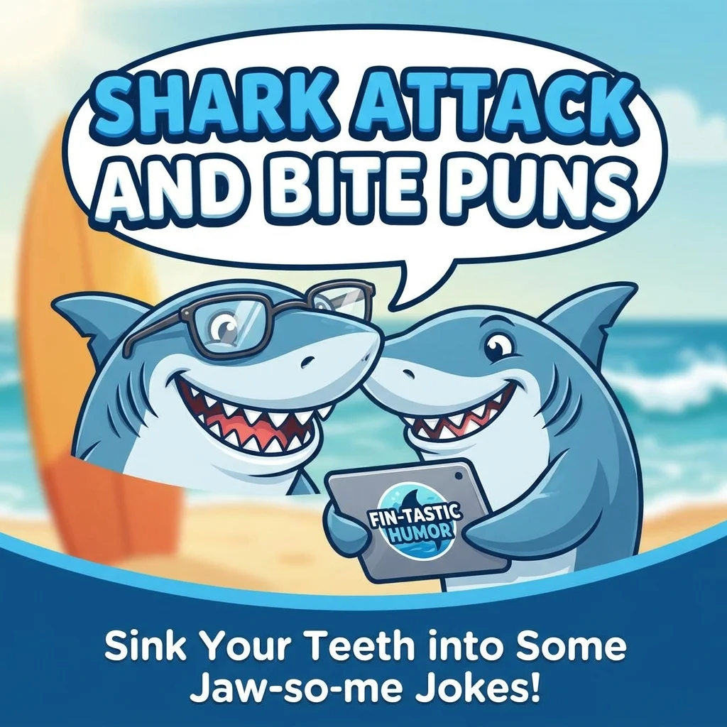 π¦ Shark Attack and Bite Puns