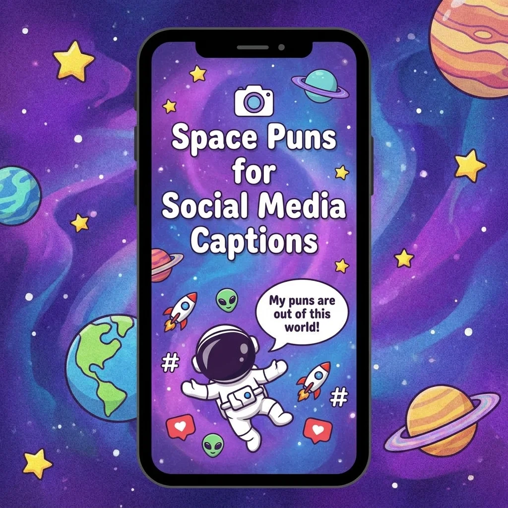 ๐ธ Space Puns for Social Media Captions