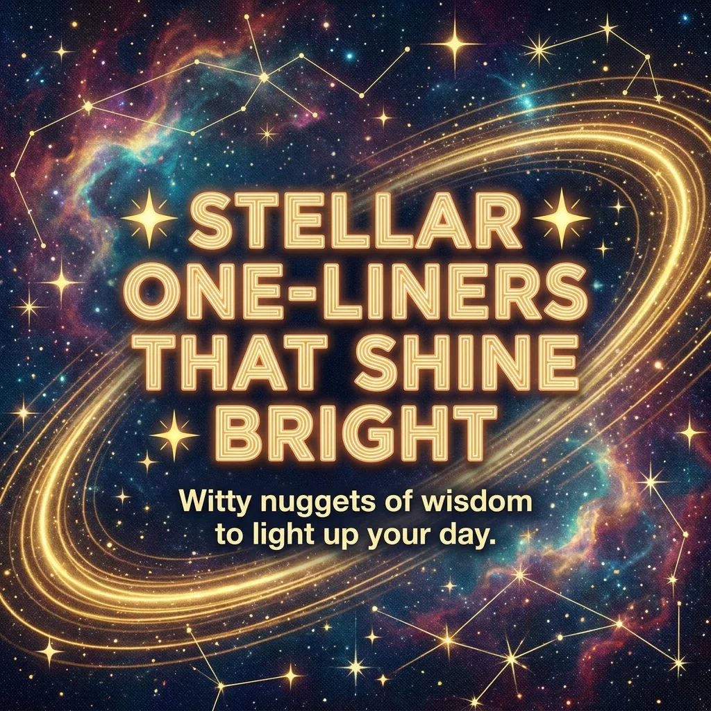 🌟 Stellar One-Liners That Shine Bright
