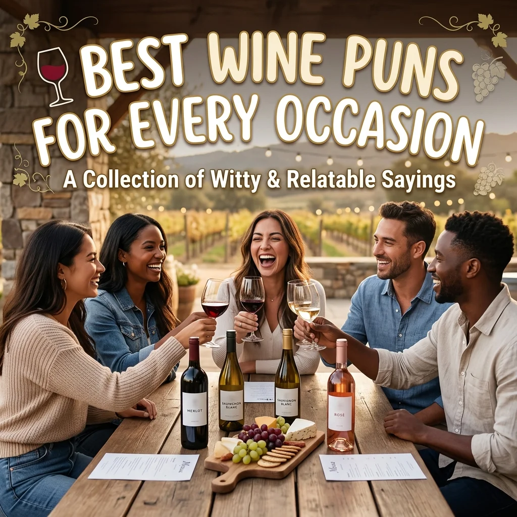 🍷 Best Wine Puns for Every Occasion