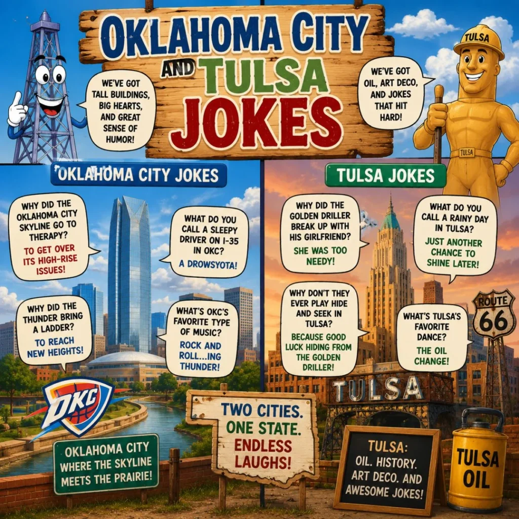 🌾 Oklahoma City and Tulsa Jokes