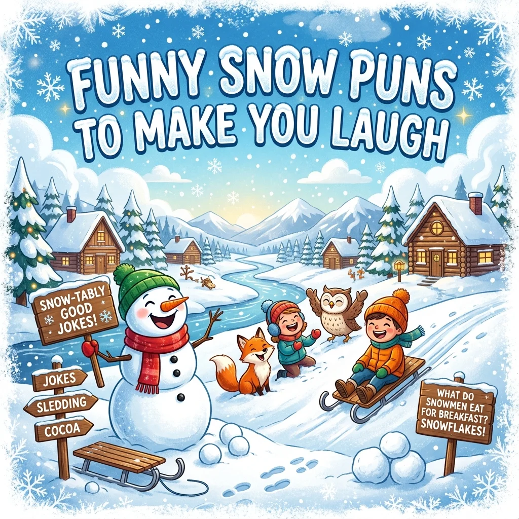 ❄️ Funny Snow Puns to Make You Laugh