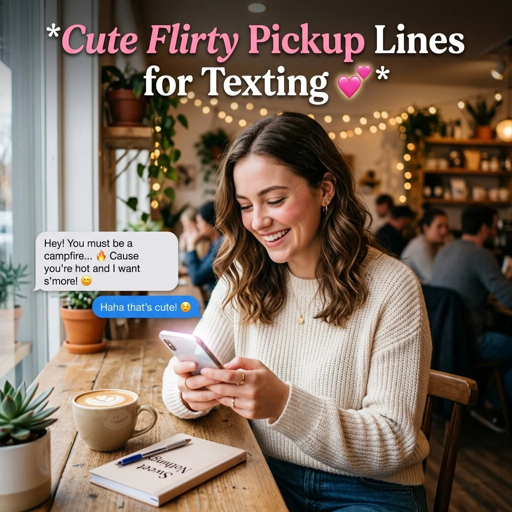 Cute Flirty Pickup Lines for Texting π