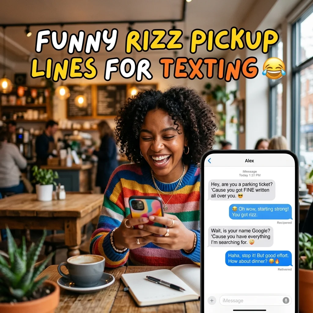 Funny Rizz Pickup Lines for Texting 😂