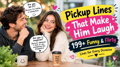 Pickup Lines That Make Him Laugh: 199+ Funny and Flirty Lines