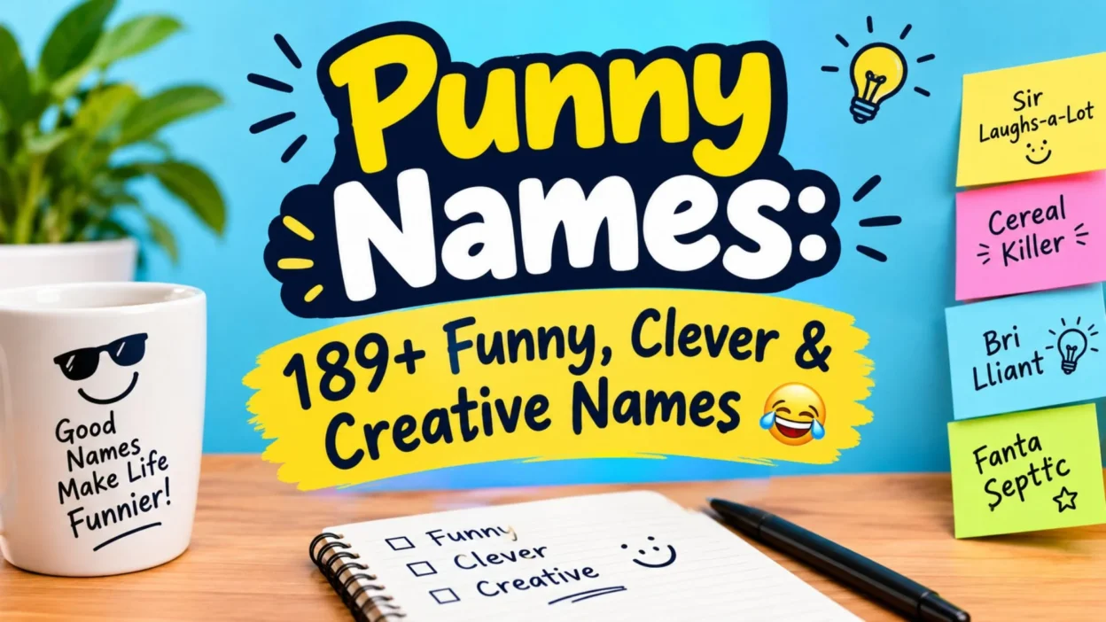 Punny Names: 189+ funny, clever, and creative names to make everyone laugh.